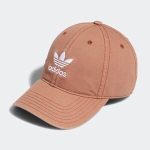NWT Authentic Adidas Originals Relaxed Fit Strap Back Women's Hat Clay White